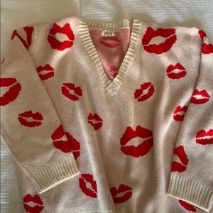 Pol lips sweater. Brand new